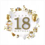 POL-MAK Papírszalvéta Arany 18 Születésnap Happy Birthday Party 33x33cm 20db