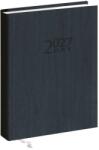 Realsystem Agendă de buzunar REALSYSTEM 2 Day B/6, cu două zile, în format vertical, albă, cu pagini plate, verde, 2027 (5441-08)