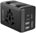 BlitzWolf BW-TA1 4-in-1 Adaptor de calatorie 2xUSB + C + PD 20W (51252)