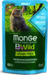 Monge BWild Grain Free Cat Adult - Szardella és zöldségek 85 g KARTON - 4 db