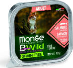 Monge BWild Grain Free Cat Adult Lazac és zöldségek 100 g KARTON - 4 db