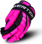 POWERTEK Mănuși de hochei V5.0 Black/Pink Youth 8 inci