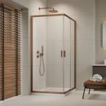 Radaway Cabina de dus patrata, cu usi culisante, cupru periat, Radaway Alienta Brushed Copper C 10239090-93-01 (10239090-93-01)