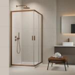Radaway Cabina de dus dreptunghiulara, cu usi culisante, cupru periat, Radaway Alienta Brushed Copper D 10258090-93-01 (10258090-93-01)