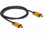 Delock Kábel; Hdmi csatlakozó, mindkét oldalon; Hdmi 2.1; Hosszúság: 1, 5m; fekete; 48Gbps (85728)