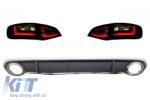 KITT Lökhárító, diffúzor, kipufogóvég és hátsó lámpák AUDI A4 B8 8K facelift előtti Avant 08-11 modellekhez (CORDAUA4B8S4BSY)