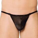 Softline Collection Fekete férfi tanga 4434 áttetsző anyaggal S/m/l Softline (4434)