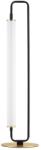 Nova Luce Бяла/матово черно метална LED настолна лампа (височина 68 cm) Wetro - Nova Luce (9002084)