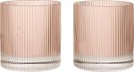 Ferm Living Pahare termice Ripple 250 ml roz, 2 buc (1104274226) Pahar