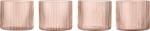 Ferm Living Pahare Ripple scunde 200 ml roz, 4 buc (1104274221) Pahar