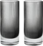 Ferm Living Pahare Ripple înalte 480 ml, fumurii, 2 buc (1104274212) Pahar