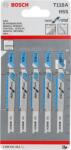 Bosch Set 5 panze Bosch T118A HSS pentru metal, 92 mm (226649) Fierastrau