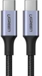 UGREEN Cablu USB-C la USB-C, 100W, 3 m, gri (6957303806737)