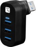 TECHLY Hub USB Techly, 3x USB-A 3.0, 5 Gb/s, negru (iusb3-hub3-rotb)