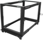  12u Server Rack - Open Frame Adjustable Depth 4 Post Rack (4postrack12u)