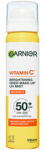 Garnier Vitamin C Brightening Over Make-up UV Mist SPF 50+ - Rozjasňující pleťová mlha (3600542626743)