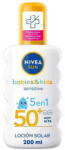 Nivea Sun Babies & Kids Sensitive Protect 5 in 1 SPF 50+ - Dětský opalovací sprej (4006000133522)
