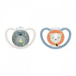 Nuk Soother Perfect Match Air Night FIREFLY/LION 0-6m 2pc (59259-NUK-10175351)