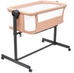 Baby Mix Rose Baby Mix bedside crib salmon (56415-BM-coosleeper-beige)