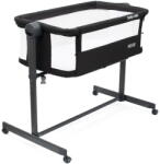 Baby Mix Rose Baby Mix bedside crib black (56415-BM-cosleeper-black)