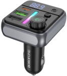 BOROFONE Modulator pentru Masina BT5.0, 2x USB, Type-C, 38W, Lumina Ambientala RGB - Borofone Ascenso (BC50) - Black (KF2359830)