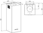 MAAN Hota Decorativa, 30 cm, 275 m³/h, 3 Trepte + Intensiv, Filtru Aluminiu, Iluminare LED, 70 dB, Alb, Touch Control (Ponza W 830 biały) Hota