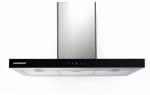 Heinner Hota, 90 cm, 623.9 m³/h, 3 Trepte, 3 Filtre Aluminiu, Iluminare LED, 67 dB, Sticla Neagra, Touch Control (DCH-6590TIX) Hota