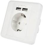 Gembird PRIZA SCHUKO PERETE 2X USB GEMBIRD (G-EGACU2A201)