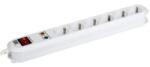 Bachmann Prelungitor Bachmann Smart 6 prize Schuko, 1.5 metri, alb (381.2501K)