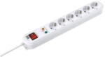 Bachmann SMART 6 prize, cu protectie copii, intrerupator basculant bipolar iluminat, IP20, H05VV-F 3G1, 5mm2, 1.5m, Alb (381.250KR)