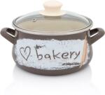 Metalac Oala 3l cu capac de sticla Bakery Metalacemail/18cm/3l (381003)