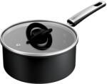Tefal Cratita cu capac Tefal Excellence+ G3303202, 24 cm, invelis antiaderent, tehnologie FUSIONCORE, Thermo-Signal, maner nituit, aluminiu, inductie, negru (3168430383746)