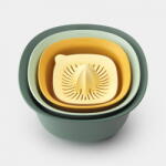Brabantia Set Tasty+, 2 boluri de amestecare, strecuratoare si storcator (122262)