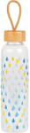 CAMBRIDGE CM06991 Raindrops Glass Bottle 550ml with Bamboo Lid (T-MLX49403)