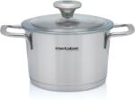 Metalac Oala 1.9l cu capac din sticla Santino Metalacinox/16cm/1.9l (376593)