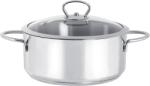 Metalac Cratita 2.8l cu capac din sticla Kulinaria Metalacinox/20cm/2.8l (145154)