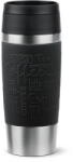Tefal Termos Tefal Travel Mug Classic N2022010, inox, 0.5 L, 100% etanș, functie Quick Press, argintiu & negru (4168430013772)