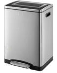 Black & Decker Pedal Bin, 2x20L, stainless steel (00196291) Cos de gunoi