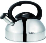 Tefal Fierbător manual cu fluier Tefal C7922024, 3 litri, mâner ergonomic, oțel inoxidabil, argintiu & negru (3168430239838)