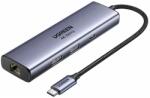 UGREEN Hub UGREEN 6-in-1 USB-C la PD3.0 100W, 2x USB-A, RJ45, Displayport 4K@60hz, 5Gbps, Gri (CM512-75643) - vexio
