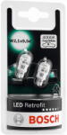 Bosch Set 2 leduri retrofit W5W, lumina calda (4000K) (1 987 301 506)