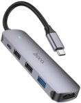 hoco. Docking Station HB27 Metal Gray (KF2314262) - vexio
