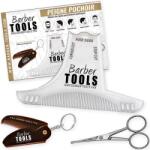 Barber Tools Set de ingrijire a barbii si mustatii cu pieptene pliabil si foarfece (91780890)