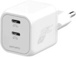 4smarts PDPlug SiC Dual hálózati gyorstöltő 45W, 2x USB-C, fehér