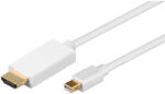Goobay Mini DisplayPort - HDMI 4K 30Hz kábel 2m fehér (52861) (52861)