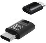 Samsung adapter microUSB aljzat - Type-C, OEM, FEKETE (GH96-12330A) (GH96-12330A)