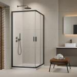 Radaway Cabina de dus patrata, cu usi culisante, antracit periat, Radaway Alienta Brushed GunMetal C 10238080-92-01 (10238080-92-01)