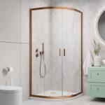Radaway Cabina de dus, semirotunda, cu usi culisante, cupru periat, Radaway Alienta Brushed Copper A - E 10248090-93-01 (10248090-93-01)