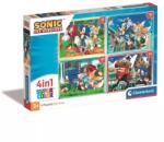 Clementoni Sonic Ariciul: puzzle 4-în-1 (21522) Puzzle
