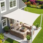 Sunnylaxx 2x3m Sun Shade Sail Waterproof Rectangle Cream